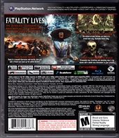 Sony PlayStation 3 Mortal Kombat Back CoverThumbnail